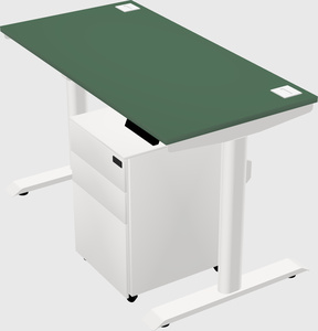 Dual motor electric desk