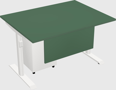 Dual motor electric desk