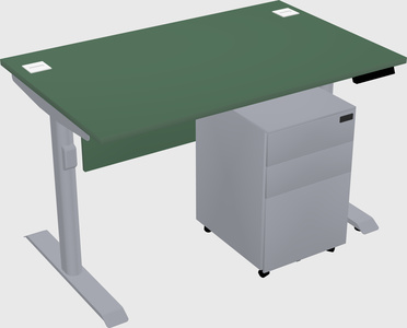 Dual motor electric desk