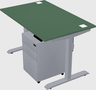 Dual motor electric desk