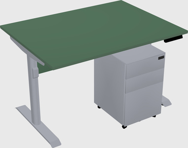 Dual motor electric desk