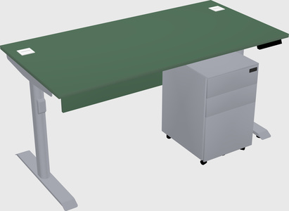 Dual motor electric desk