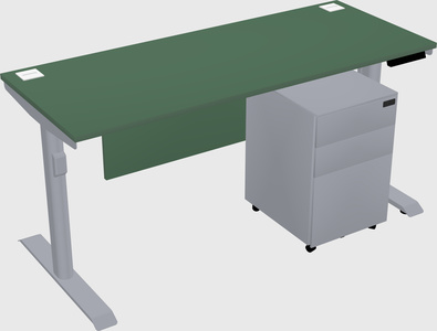 Dual motor electric desk