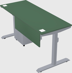 Dual motor electric desk