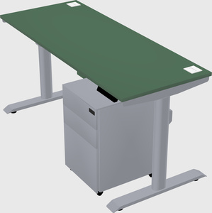Dual motor electric desk