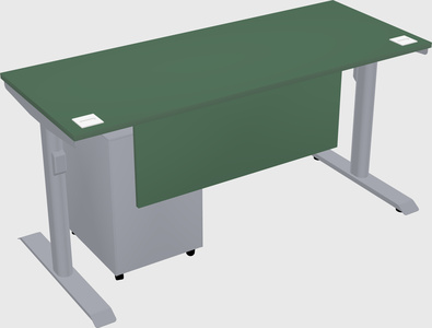 Dual motor electric desk