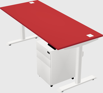 Dual motor electric desk