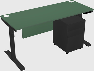 Dual motor electric desk