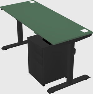 Dual motor electric desk
