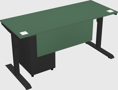 Dual motor electric desk
