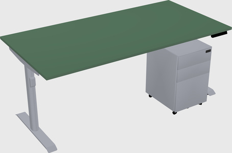 Dual motor electric desk