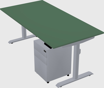 Dual motor electric desk