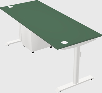 Dual motor electric desk