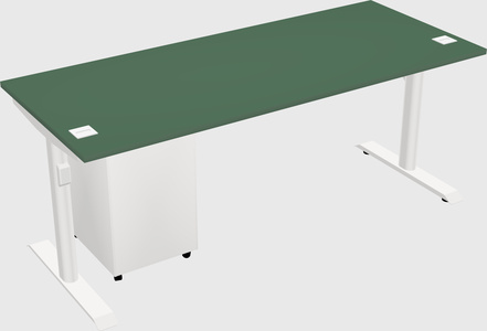Dual motor electric desk