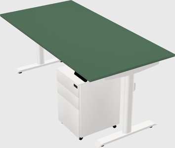 Dual motor electric desk