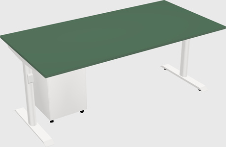 Dual motor electric desk