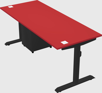 Dual motor electric desk