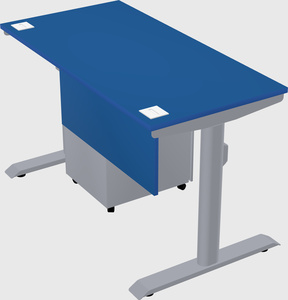 Dual motor electric desk