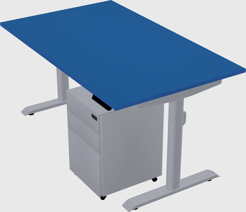 Dual motor electric desk