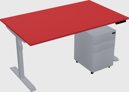 Dual motor electric desk