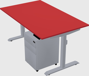 Dual motor electric desk