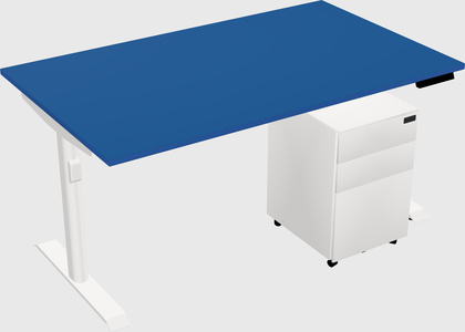Dual motor electric desk