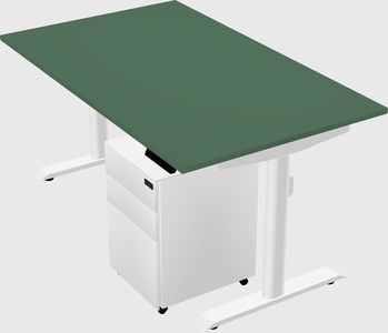 Dual motor electric desk