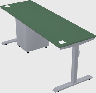 Dual motor electric desk