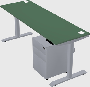 Dual motor electric desk