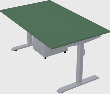Dual motor electric desk