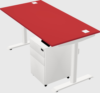 Dual motor electric desk