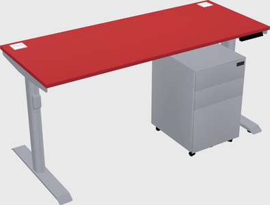 Dual motor electric desk