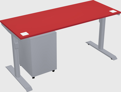 Dual motor electric desk