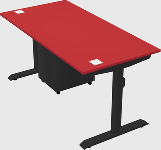 Dual motor electric desk
