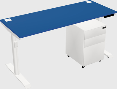 Dual motor electric desk