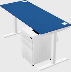 Dual motor electric desk