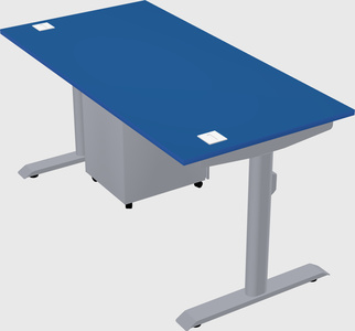 Dual motor electric desk