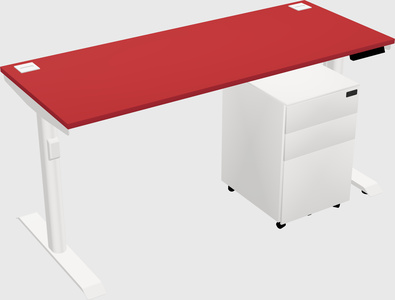 Dual motor electric desk
