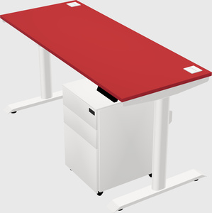 Dual motor electric desk