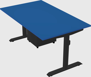 Dual motor electric desk