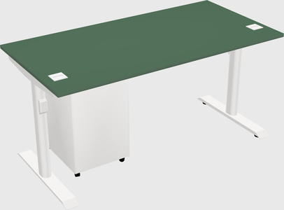 Dual motor electric desk