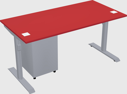 Dual motor electric desk