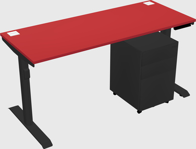 Dual motor electric desk