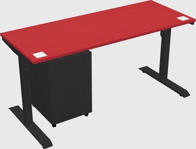 Dual motor electric desk