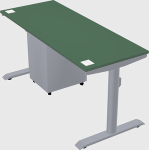 Dual motor electric desk