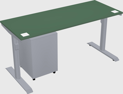 Dual motor electric desk