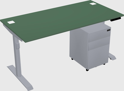 Dual motor electric desk