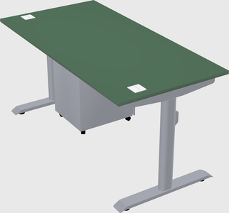Dual motor electric desk