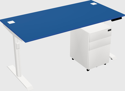 Dual motor electric desk