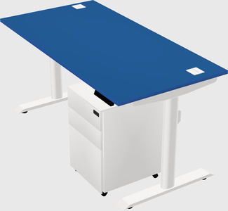 Dual motor electric desk